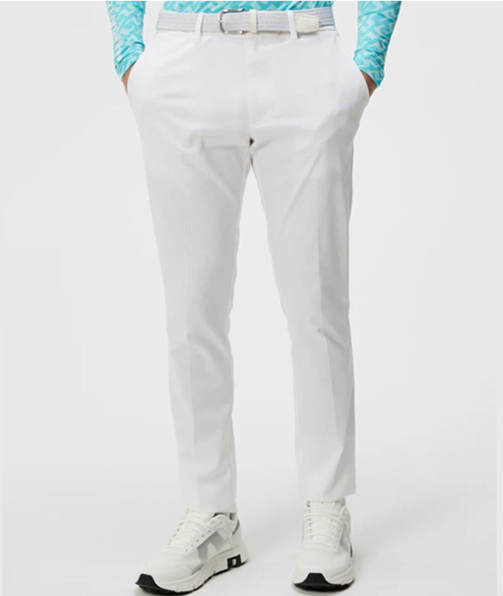 J. Lindeberg Men's Golf Vent Pants White Size 34 x 32 NWT Lightweight Comfy